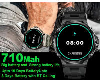 Reloj inteligente con seguimiento GPS para hombre, dispositivo resistente al agua de 2024 pulgadas, HD, Bluetooth, llamadas, 1,85 mAh, 3ATM, deportivo, Fitness, novedad de 710 - details 6