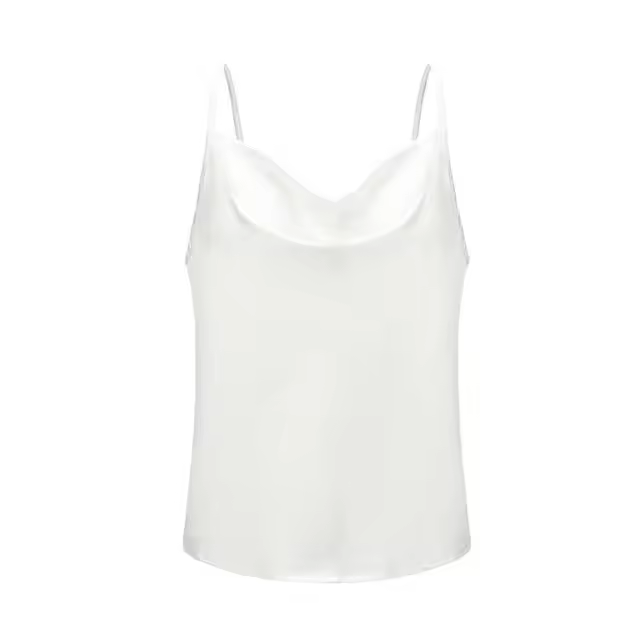 Chaleco deportivo para mujer Top de satén de seda de verano para mujer - 1