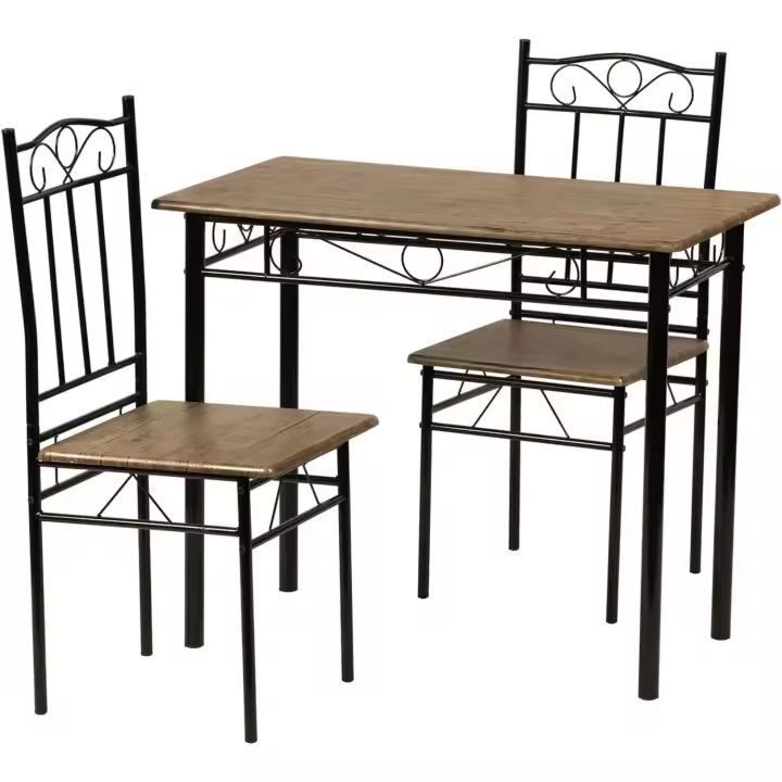 Juego de comedor con mesa de comedor y sillas de madera de haya - 1