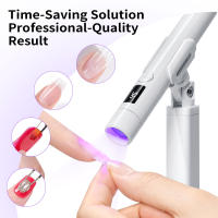 Mini lámpara portátil de mano con luz LED UV, recargable por USB, secador de secado rápido para curado de esmalte de uñas de Gel - details 2