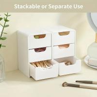 Mini organizador de cajones elegante de 3 niveles para escritorio, perfecto para suministros de oficina, joyería, cosméticos, almacenamiento, organizador de escritorio - details 9