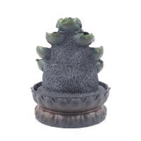 Fuente de habitación con iluminación, fuente de cascada de mesa de Buda, meditación Fengshui, decoración Interior relajante para regalo de la suerte - details 5