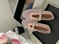 Zapatos individuales de suela plana con viento de noche para las nuevas Xiaoxiangfeng francesas con diamantes de imitación transpirables de suela blanda con Ladyshoes - details 8