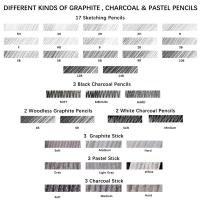 Lápices de boceto de dibujo de 52 piezas Kit de herramientas de boceto de pintura artística Suministros de dibujo a lápiz para artistas adultos juvenes principiantes - details 7