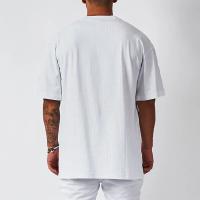 Camiseta de Entrenamiento de Fitness para Hombres Manga Corta, Cuello Redondo, Poliéster Transpirable, Secado Rápido, Tamaño Grande, Camisetas Casuales para Primavera/Verano - details 17