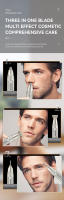 Kemei-recortador de vello de nariz y Oreja para hombres y mujeres, profesional, recargable por USB, para cejas, barba Facial, Kit de aseo corporal - details 3