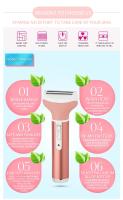 Depiladora corporal 4 en 1 para mujeres, maquinilla de afeitar eléctrica para vello de axila, Bikini, piernas, vello púbico - details 5