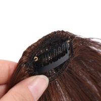 Postizo sintético Invisible, flequillo de aire 3D, extensiones de cabello con flecos falsos, flequillo superior, flequillo recto, Clip en flequillo falso para mujeres - details 0