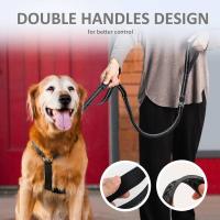 Correa reflectante perro, cinturón nailon duradero, elástica entrenamiento mascotas, cuerda seguridad coche de vie para perros - details 13