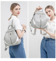 Mochilas Vintage, bolsos de moda para mujer, Mochila pequeña de cuero genuino, bolso de viaje para mujer, bolsos urbanos estéticos de diseño informal - details 13