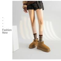 Botas de Nieve de Peluche de Lujo Calzado Plano de Tobillo para Mujer Caliente y Casual con Forro de Piel - details 18