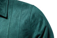Chaqueta de ante con solapa para hombre, abrigo de tendencia de moda para exteriores, otoño e invierno, nuevo - details 36