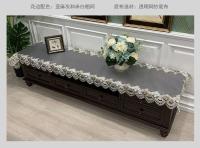 Bordado de café rectangular europeo, muebles de TV, tienda, mantel, mantel, cubierta Antip de tira larga - details 13