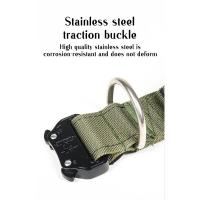 Juego correa collares tácticos nailon perro, hebilla aleación de Zinc resistente duradera, Collar grueso con forro suave para - details 4