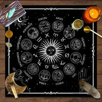 Mantel de Tarot Diseño de Astrología Zodiacal y Magia Ideal para Decoración de Juego de Cartas y Altar de Fase Lunar - details 4