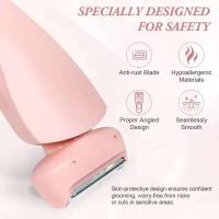 Maquinilla de afeitar eléctrica profesional 2 en 1, afeitadora eléctrica en seco y húmedo, resistente al agua, para depilación de mujer, para Bikini, pierna, brazo, axila - details 8