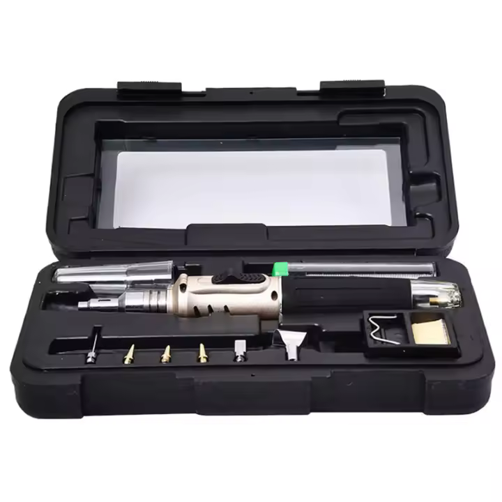 HS-1115K-Juego de funda de soldador de Gas multifunción, 10 en 1, juego de pulverización de encendedor, equipo de soldadura - 1