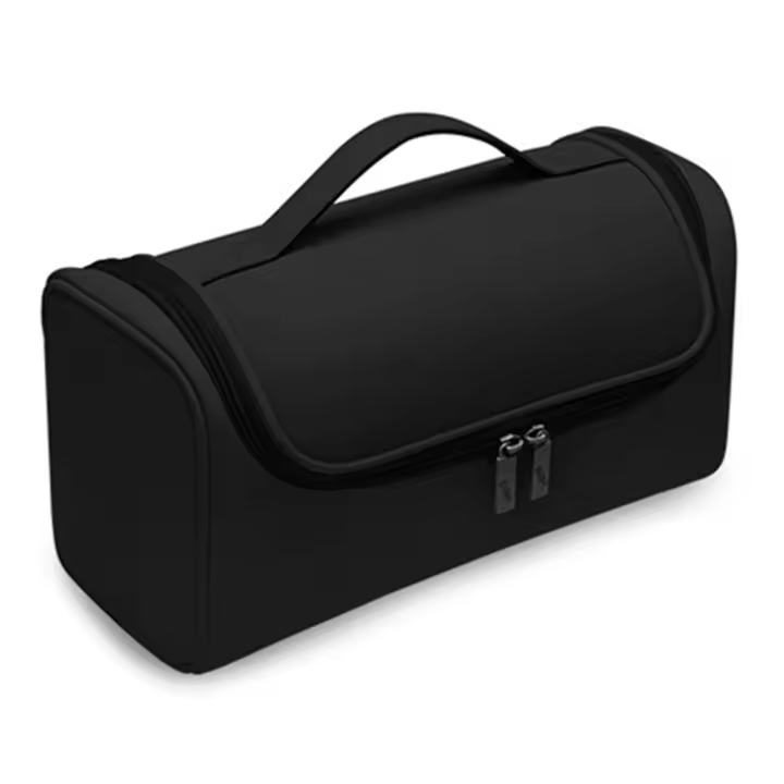 Caja de secador de pelo con Gancho Oculto portátil, Bolsa de almacenamiento impermeable de gran capacidad, Negro - 1