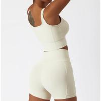 Sujetador deportivo cómodo y agradable para la piel con almohadilla para el pecho, camiseta sin mangas para mujer, gimnasio, Fitness, correr, Yoga, chaleco elástico, ropa interior para mujer - details 12