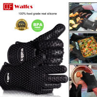 Walfos-guantes largos de silicona para cocina, manoplas resistentes al calor para asar al horno, microondas, 1 unidad - details 1