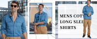 MAGCOMSEN Camisa de trabajo de manga larga de algodón para hombre, elegante y casual, con botones - details 6