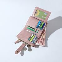 Cartera pequeña de cuero PU para mujer, monedero pequeño, bolso de mano, tarjetero, Color sólido, Delgado, Simple, nuevo - details 16