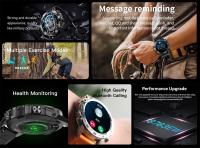 Reloj inteligente para hombres con llamada y asistente de voz, con monitor de frecuencia cardíaca, sueño, oxímetro, pulsera de p - details 12