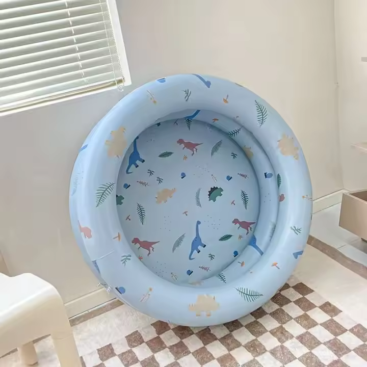 Piscina interior para bebés de 90cm de diámetro, tienda de campaña retro gruesa con bolas oceánicas, juguetes de verano para niños - 1