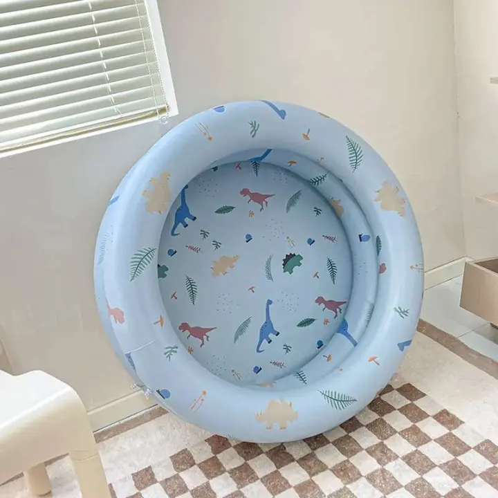 Piscina interior para bebés de 90cm de diámetro, tienda de campaña retro gruesa con bolas oceánicas, juguetes de verano para niños - 1