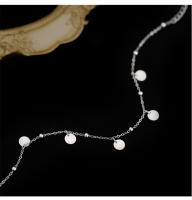 Tobilleras de Plata Esterlina Minimalistas Versátiles Disco Redondo para Mujeres 2024 - details 5