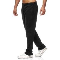 Pantalones casuales de moda para hombre de otoño e invierno, pantalones deportivos casuales de terciopelo cepillado de color sólido. - details 7