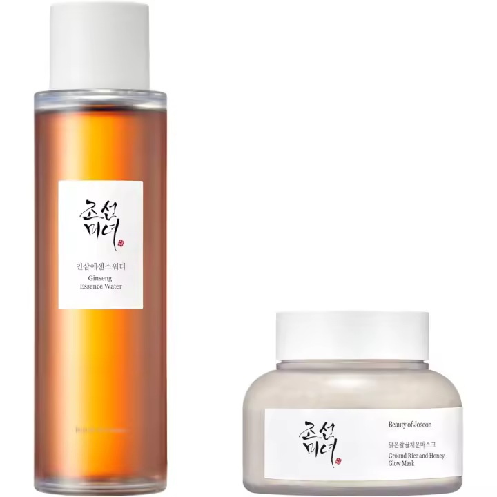 Beauty of Joseon Ginseng Essence Water Hidratante Tónico facial seco, opaco con arroz molido y mascarilla brillante de miel Cuidado del sebo de los poros para - 1