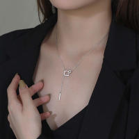 Collar de Tassel de Plata Fina S999 Diseño Original sin Alergias para Mujeres - details 5