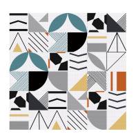 Geometric Tile Lack Table Tops Wall Art Furniture Removable Self-Adhesive Waterproof Wallpaper Wall Sticker - details 4