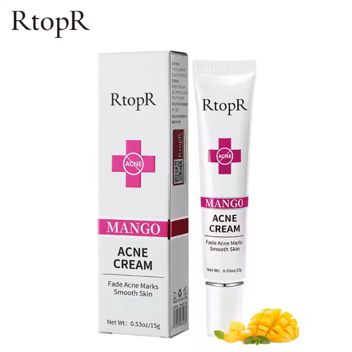 RtopR Mango crema Facial antiacné Gel removedor de espinillas remedio reduce los poros ungüento nutritivo tratamiento del acné cuidado Facial - 1
