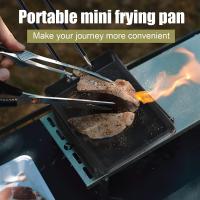 Sartén Mini de Hierro BOPORO para Huevos Revueltos Portátil Ideal para Camping y Parrillas con Asa Antideslizante para Barbacoas y Parrillas de Camping - details 1