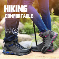 Botas de senderismo de alta calidad para mujer, zapatos de escalada al aire libre, antideslizantes, deportivos, botas de Trekking casuales, impermeables de gamuza - details 3