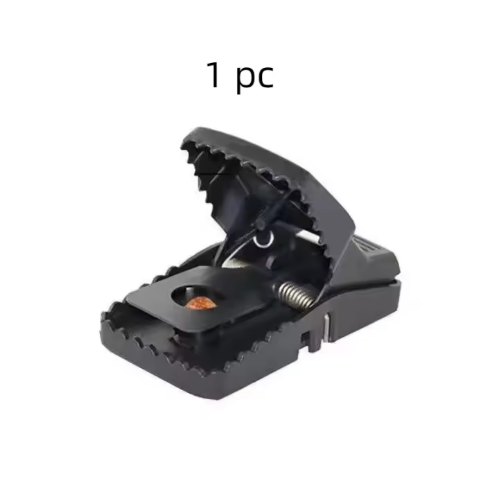 Trampa Profesional para Ratas y Ratones Grandes, 6 Piezas Reutilizable, Robusta, Trampa Potente y Eficaz - Lavable para Interiores y Exteriores - 1