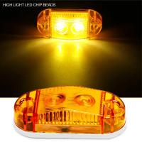 Luces LED de posición laterales para automóviles, paquete de 5, Luces cuadradas Exteriores, Luces de advencia traseras, Luces de gálibo para grúas, 12-36 V - details 1