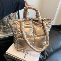 Bolso de mano de algodón acolchado para mujer, bolso de hombro de gran capacidad, de moda, de diseñador, - details 21