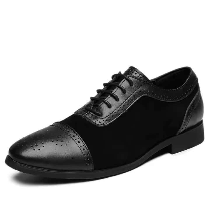 Cómodos zapatos de vestir de cuero genuino para hombres de negocios. - 1