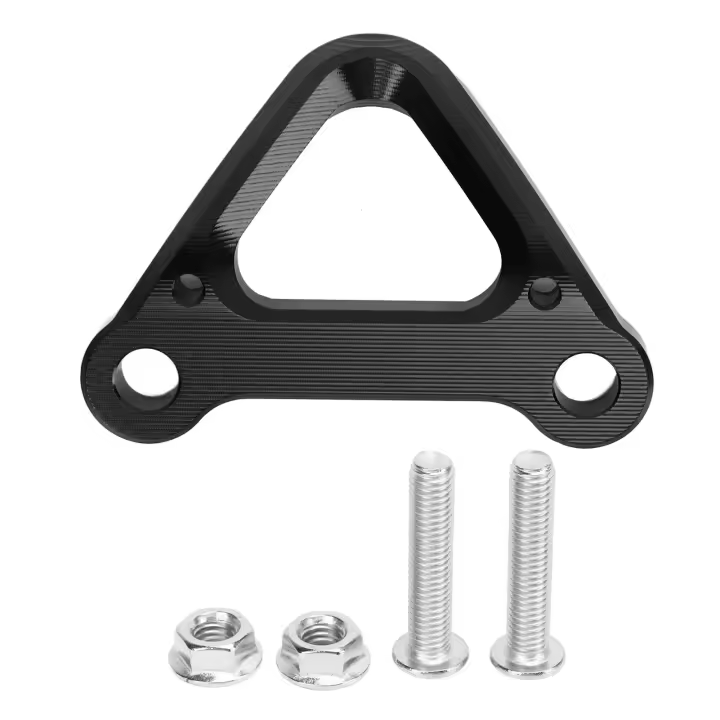 Gancho de remolque negro de aleación de aluminio anodizado, reemplazo de gancho de remolque trasero portátil para YZF‑ R7 2021 + - 1