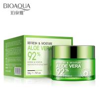 BIOAQUA crema facial de Aloe Vera hidratante crema de día hidratante profunda esencia vegetal nutritiva refresca el cuidado de la piel - details 1