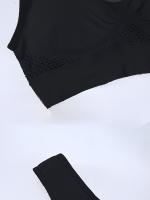 Sujetador deportivo con almohadillas incorporadas, transpirable, alta elasticidad, sin aros, perfecto para yoga, fitness, correr - details 35