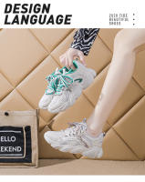 Nuevos zapatos casuales versátiles deportivos, zapatillas para correr de moda con plataforma de malla. - details 15