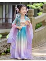 Hanfu-vestido de princesa china para niña, bordado súper inmortal, conjunto de verano de estilo Tang para primavera y otoño - details 21