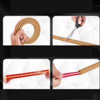 Cubiertas eléctricas para conducto de alambre Flexible de PVC, Protector de Cable ignífugo o ocultador de Cable autoadhesivo aislado - details 5