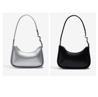 Nueva bolsa baguette plateada de verano, casual, nicho, simple, moda versátil, solo hombro, axila, pequeña, para mujer. - details 2