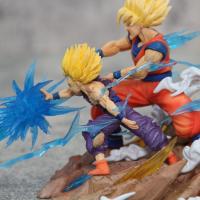 Figura de Son Goku, Kamehameha, Kakarotto Cell, Super Saiyan, modelo de decoración, estatua, muñeca, reg - details 23