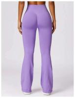 Campana de yoga para mujer - Pantalones deportivos transpirables para correr en gimnasio ajustados con cintura alta y salto de cadera - details 5